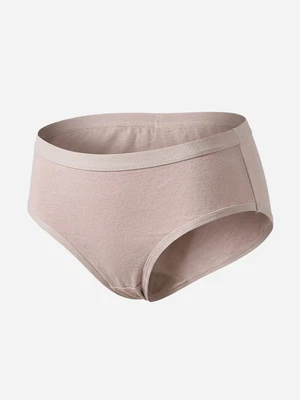 여성 면 미들웨이스트 기본팬티(100)(베이지)