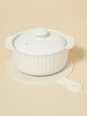 핸들형 실리콘 냄비 받침 15.5 cm