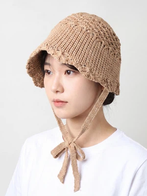 니트 보닛햇 브라운
