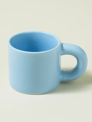 블루 통통 핸들 머그컵 330 ml