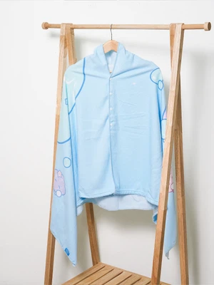 썸머글로시 단추 비치 타월 170 X 90 cm 블루