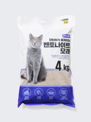 [펫] 고양이 벤토나이트 모래 4 kg 라벤더 향 (100g당 75원)