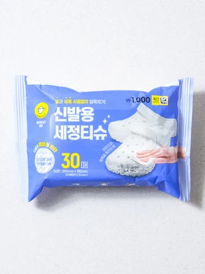 신발 세정 티슈 15 X 20 cm 30매입