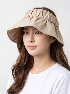 접이식 차광 모자 베이지