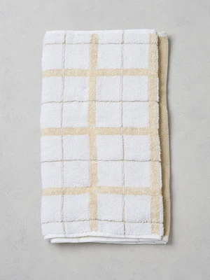 디자인 자카드 세면 타월 34 X 80 cm 옐로우