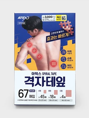 아텍스 격자테잎 67매입 (혼합형)