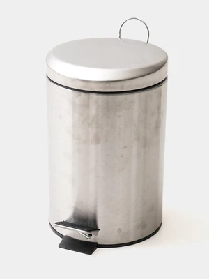 무소음 스테인리스 페달 휴지통 3 L