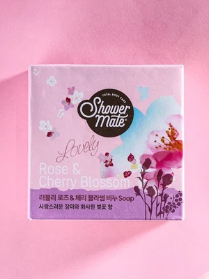 샤워메이트 비누 90g 러블리 로즈＆체리 블로섬