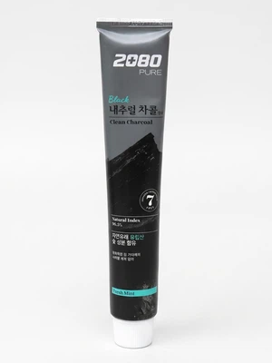 2080 퓨어 블랙 치약 차콜민트 100 g