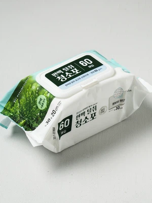 매직브라이트 편백 탈취 청소포 60매입 30 X 20 cm