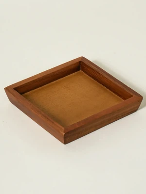 티크 정사각 트레이 15 X 15 X 2.5 cm