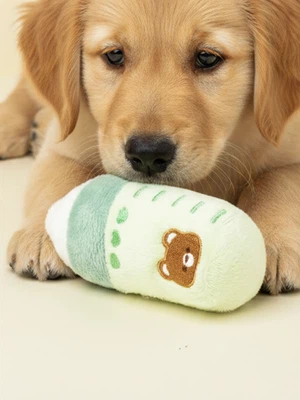 [펫] 녹차우유 삑삑이 인형