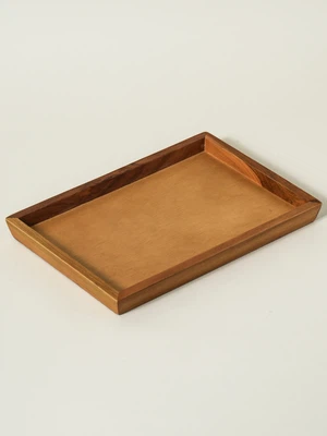 티크 직사각 트레이 28 X 20 X 2.5 cm