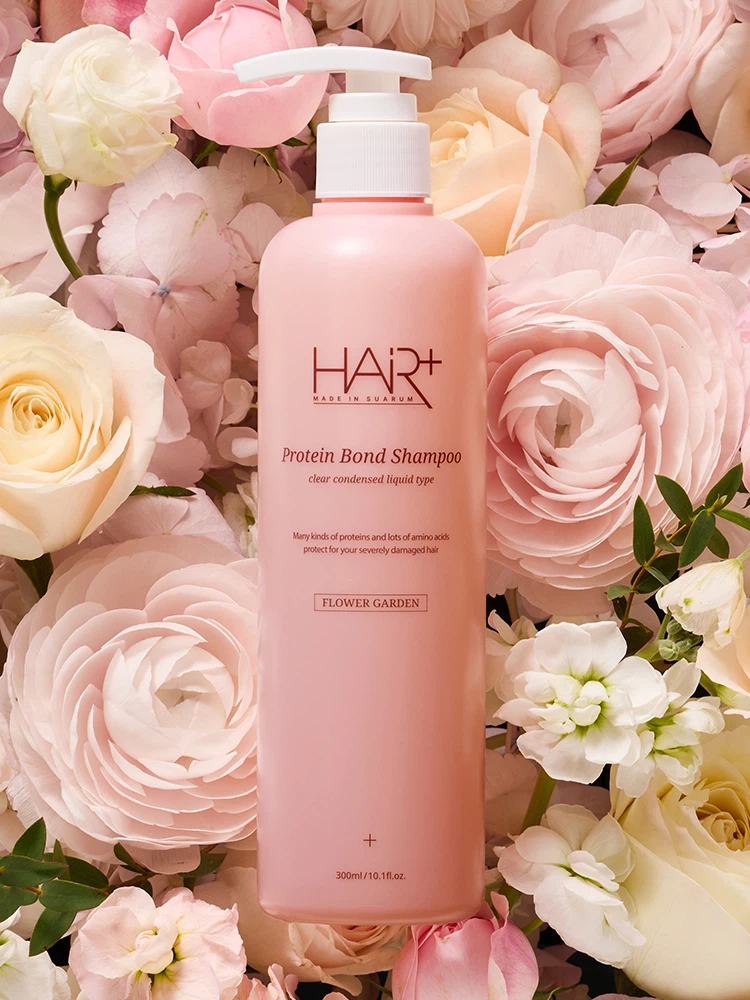 [손상모발]헤어플러스 단백질 본드 샴푸 플라워 가든 300 ml