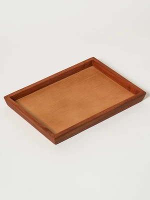 마호가니 직사각 트레이 28 X 20 X 2.5 cm