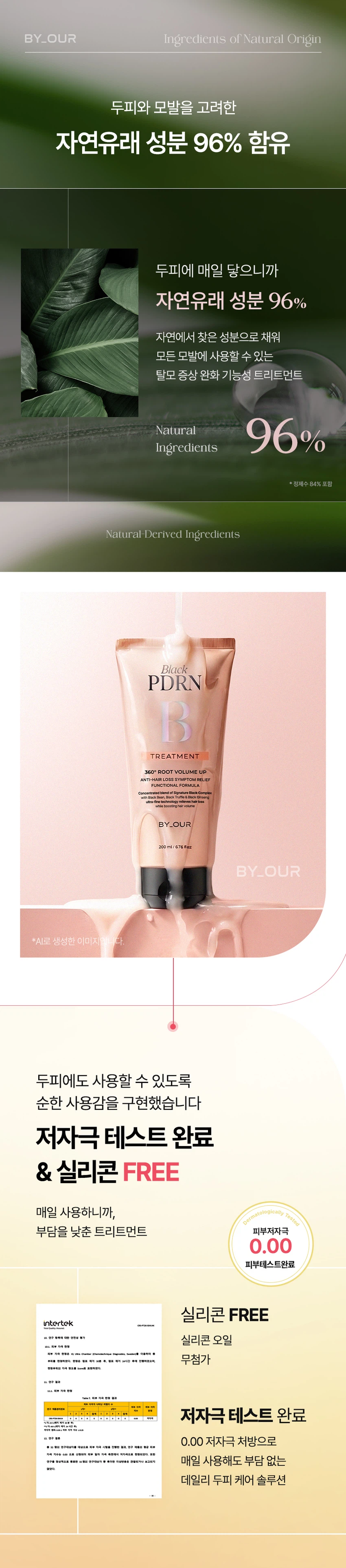 DAISO BY_OUR 360° Volume Up Black PDRN Treatment 200ml