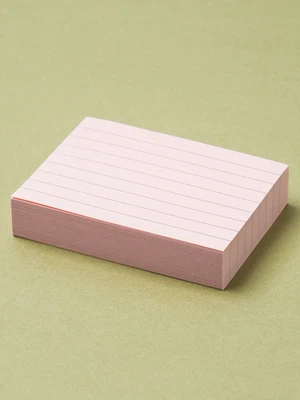 점착 메모지 라인 100 X 75 mm 180매입 핑크