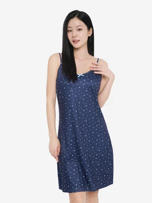 패턴 원피스 파자마 L 다크네이비