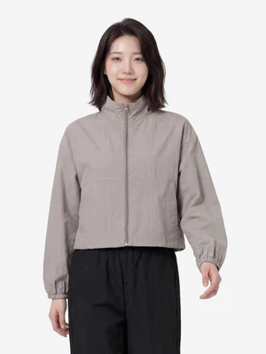 나일론 크롭 바람막이 L 웜그레이