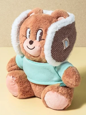 윈터투게더 라벨 귀마개 브라운