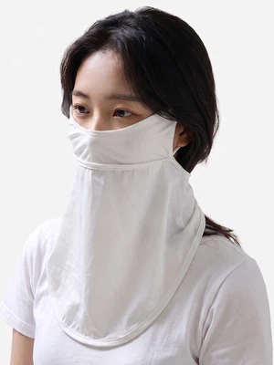 고리 고정 쿨 스포츠 스카프 화이트