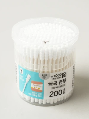나선형 면봉 200개입