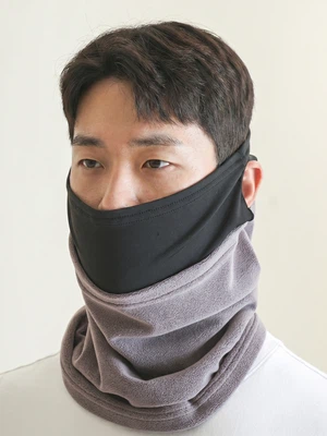 슬림귀달린넥워머(28*32 cm)(그레이)