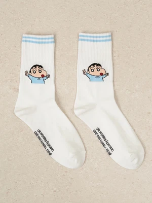 짱구 여성 골지 양말