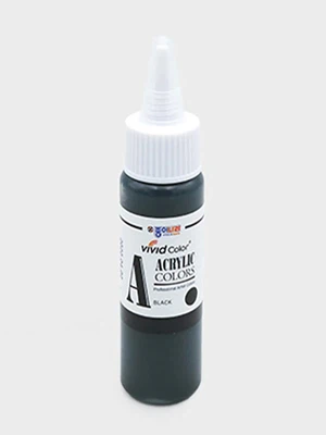 비비드 칼라 아크릴물감 60 ml 블랙