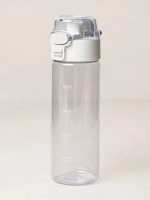 잠금 슬라이드 원터치 물병 550 ml 화이트