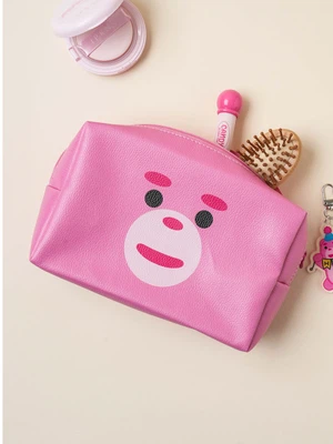 벨리곰 사각 가죽 파우치