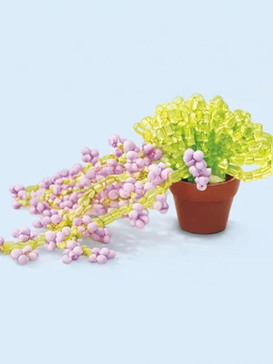 비즈 꽃 화분 DIY 핑크