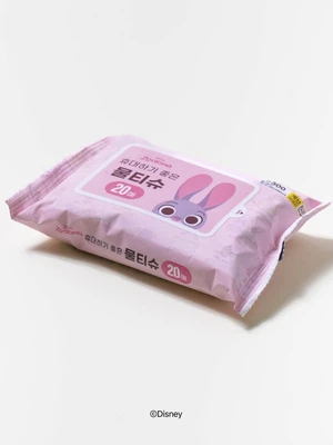 디즈니 주토피아 휴대용 물티슈 20매입