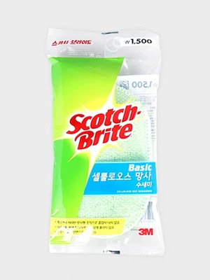 3M 스카치브라이트 베이직 셀룰로오스 망사 수세미