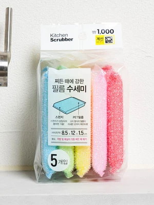 필름 수세미 5개입