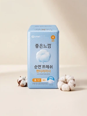좋은순면 팬티라이너 롱 36매