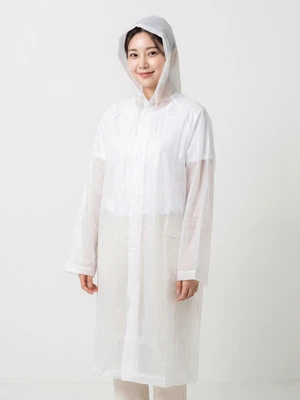 단색 반투명 우의