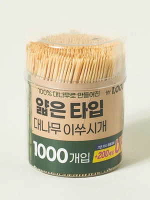 대나무 이쑤시개 1000개입