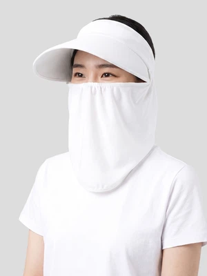 [UV 최대 99% 차단] 투 웨이 메시 챙 모자 화이트