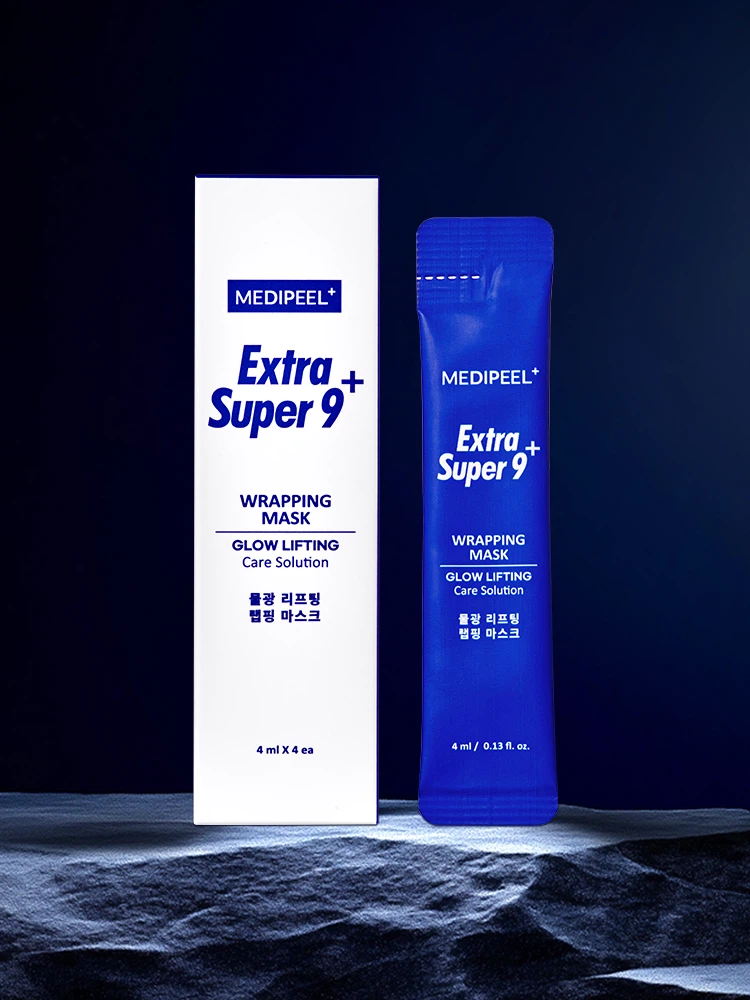 메디필 엑스트라 슈퍼 9 플러스 물광 리프팅 랩핑 마스크 4 ml 4개입