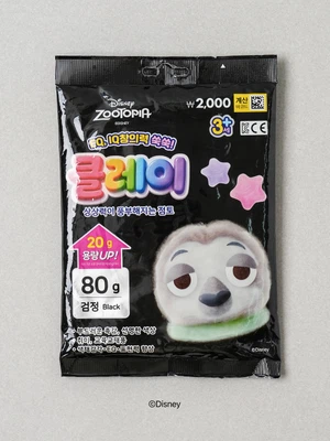 디즈니 주토피아 클레이 나라 80 g 검정