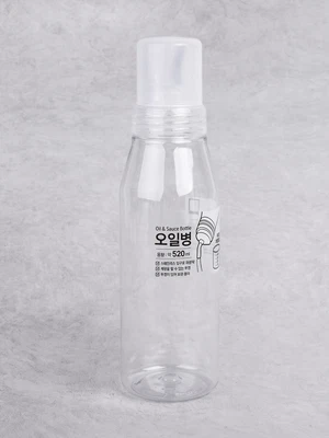 계량 표기 투명 오일병 520ml