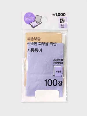 기름 종이 리필 100매입