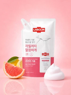 랩신 항균 풋샴푸 리필 380 ml