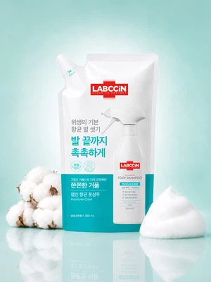 랩신 항균 풋샴푸 보습 리필 380 ml