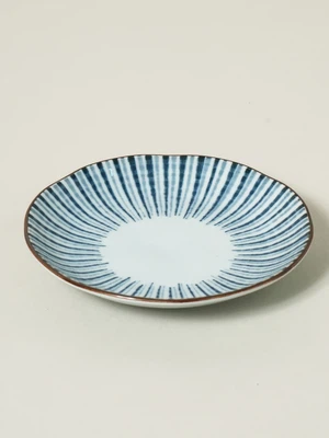 일본제 미노야키 도쿠사 얕은접시(약13.5 cm)
