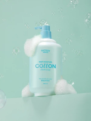 [클린솝]샤워메이트 딥모이스처 코튼 바디워시 680 ml