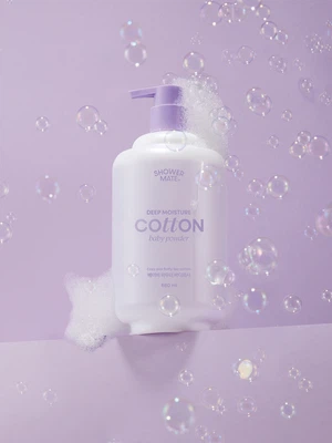[베이비파우더]샤워메이트 딥모이스처 코튼 바디워시 680 ml