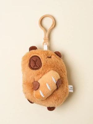 간식 먹는 카피바라 걸이인형