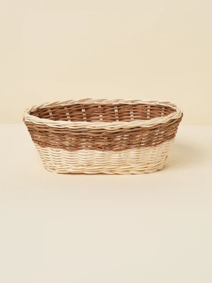 라탄 컬러 포인트 바구니 20 X 16 X 8 cm